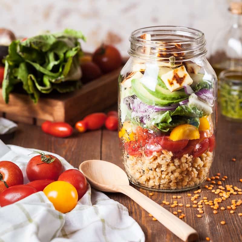Photo of beautifuly arrenged food